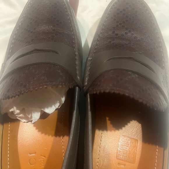 Gucci Diamante Brown Leather Loafers US 8 Mens 255350 main image 10